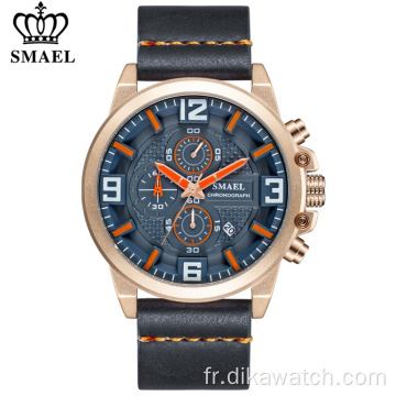 SMAEL Hommes Montres Top Marque De Luxe Étanche